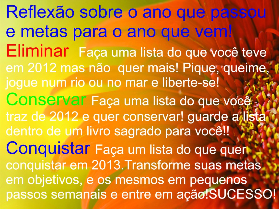 reflexão 2013